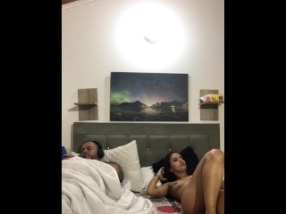 I masturbate next to my stepbrother while he listens to music