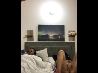 I masturbate next to my stepbrother while he listens to music