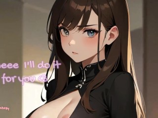 Your beautiful girlfriend makes you cum [Joi][Ai art]