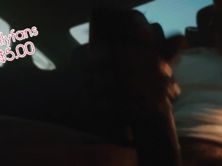 Sexting in the car! Trying not to get caught  (OnlyFans CesarBelifonteUncut)