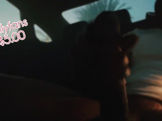 Sexting in the car! Trying not to get caught  (OnlyFans CesarBelifonteUncut)