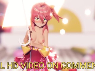 Sakura Miko HOLOLIVE Iwara MMD VTUBER R-18 Nude Mod