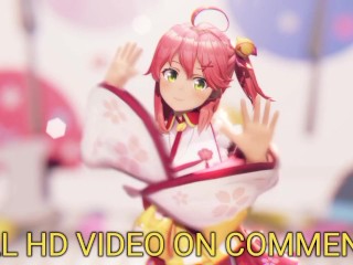 Sakura Miko HOLOLIVE Iwara MMD VTUBER R-18 Nude Mod