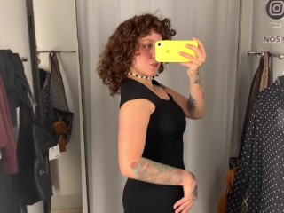 Try on Haul|Transparent tight dresses, public store.