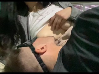 Sucking Tits Non-Stop. Licking Nipples Until They Get Hard. Sucking Boobs