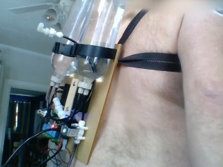 Cell Phone Controlled Remote Enema Backpack