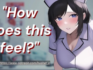 Hot Flirty Nurse Gives Your Crotch Some Special Attention