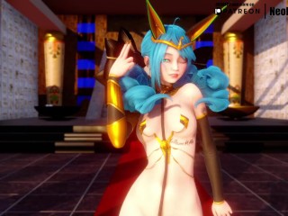 [MMD]EXID - Ah Yeah (Soraka/Gwen/Ahri/Xayah) [StripSwap ver.] League of Legends