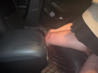Russian mom gives anal in the car! Loud moans with conversations! pov