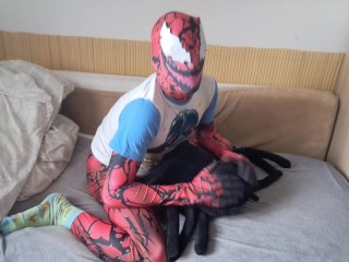 Carnage and another new friend in bed