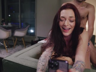 Tatted teen Sara Jade fucked raw and Facialed