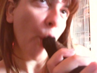 Beautiful Italian stepmother masturbates with her wet pantyhose full of juices