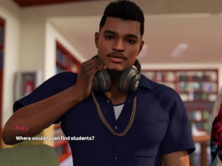 Steps of Debauchery #21 - Sexy College Student in White Stockings