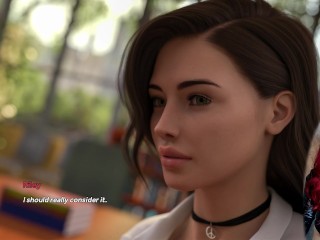 Steps of Debauchery #21 - Sexy College Student in White Stockings