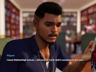 Steps of Debauchery #21 - Sexy College Student in White Stockings