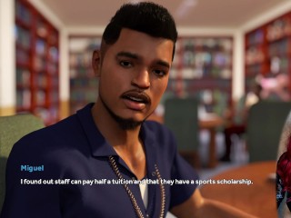 Steps of Debauchery #21 - Sexy College Student in White Stockings