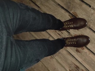 Pissing My Already Soaked Skinny Jeans And Dr Martens