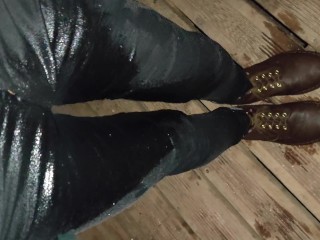 Pissing My Already Soaked Skinny Jeans And Dr Martens