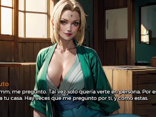 Naruto ayudando a la abuela Tsunade con sus problemas sexuales - Juego muy realista de Naruto - Hoka