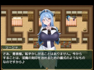 【淫勇クエスト～敵にも仲間にも搾られまくるRPG～(体験版)実況】フルボイス逆レRPG。爆乳僧侶や魔法使い、モンスター娘達にパイズリ、尻コキ、足コキ等で射精させられまくり・・(ファンタジ同人エロゲー)