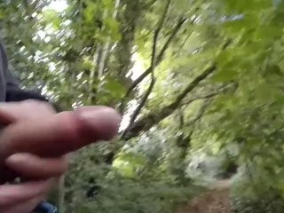 we show off and masturbate on another hiking trail (part2)