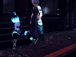 CYBER GIRL MILKS VRCHAT FEMBOY IN BACK ALLEY [RileyZenko ft. TishVR]