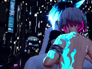 CYBER GIRL MILKS VRCHAT FEMBOY IN BACK ALLEY [RileyZenko ft. TishVR]