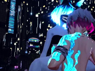 CYBER GIRL MILKS VRCHAT FEMBOY IN BACK ALLEY [RileyZenko ft. TishVR]