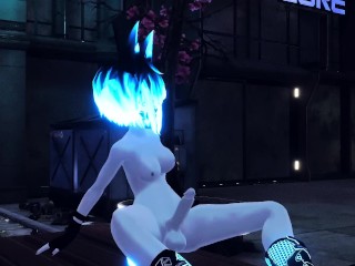 CYBER GIRL MILKS VRCHAT FEMBOY IN BACK ALLEY [RileyZenko ft. TishVR]