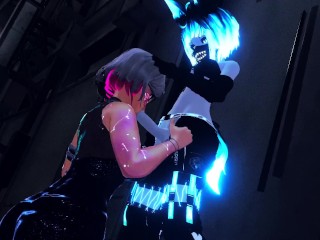 CYBER GIRL MILKS VRCHAT FEMBOY IN BACK ALLEY [RileyZenko ft. TishVR]