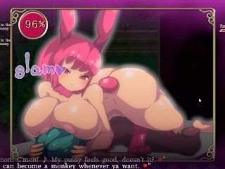 Futanari lesbian girl haveng sex with a sexy bunny girl