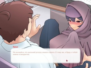 TSUNDERE MILFIN [HENTAI game] helps me work her big tits