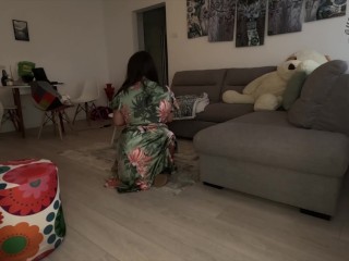 Spring Cleaning Dress and Bare Ass Stinky Farts (full video on my official site)