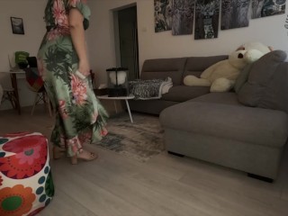 Spring Cleaning Dress and Bare Ass Stinky Farts (full video on my official site)