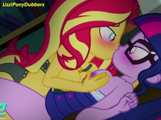 Sunset Shimmer and Sci-Twilight Delicious Scissors Equestria Girls