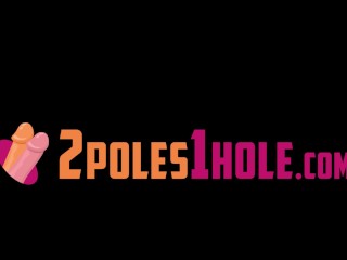2 Poles 1 Hole MILF over pleasured with 2 BBCs