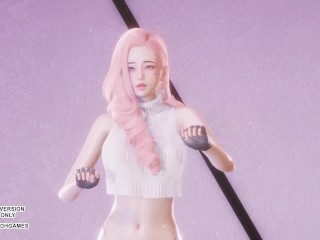 [MMD] LE SSERAFIM - Perfect Night Seraphine Sexy Kpop Dance League of Legends Uncensored Hentai 4K 6