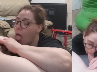 Heather Kane Sucks Off a Lucky Student!