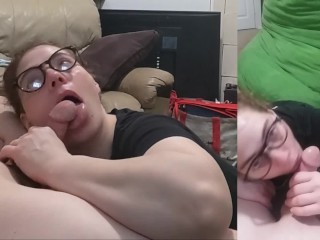 Heather Kane Sucks Off a Lucky Student!