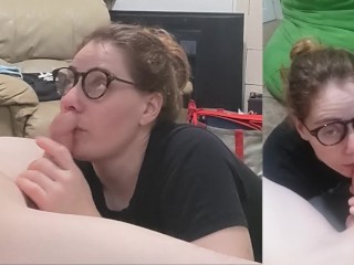 Heather Kane Sucks Off a Lucky Student!