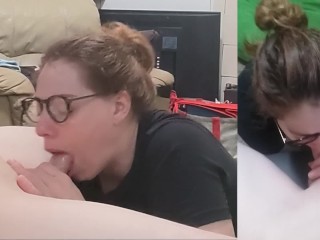 Heather Kane Sucks Off a Lucky Student!