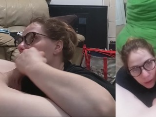 Heather Kane Sucks Off a Lucky Student!