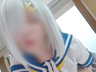 💙🤍【ありすほりっく】コスプレイヤーの膣奥を早漏ペ◯スでノックしたら、お返しにどびゅぴゅーっと全精子を子宮に吸い上げられた