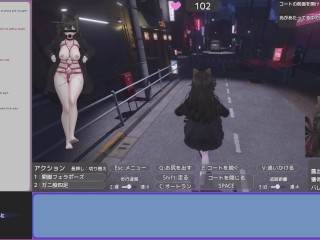 Play Seleka-san who Exposes unnoticed with Naked Coat Stage 2