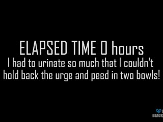 72 hours Without Going to the Bathroom! My Slut is Forbidden to go to the Toilet! Short Version
