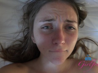 Vacation sex and hookup with sexy amateur Macy Meadows sucks and rides your hard cock POV