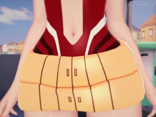 Fucking Momo Yaoyorozu from My Hero Academia Until Creampie - Anime Hentai