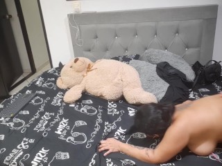 I fuck my best friend's stepsister on all fours in her room