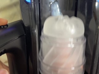 Leten new machine🌟COCK Milked by Fleshlight Quickshot Launch//