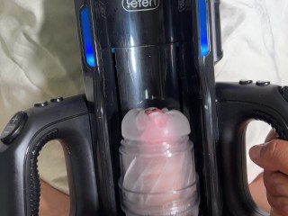 Leten new machine🌟COCK Milked by Fleshlight Quickshot Launch//
